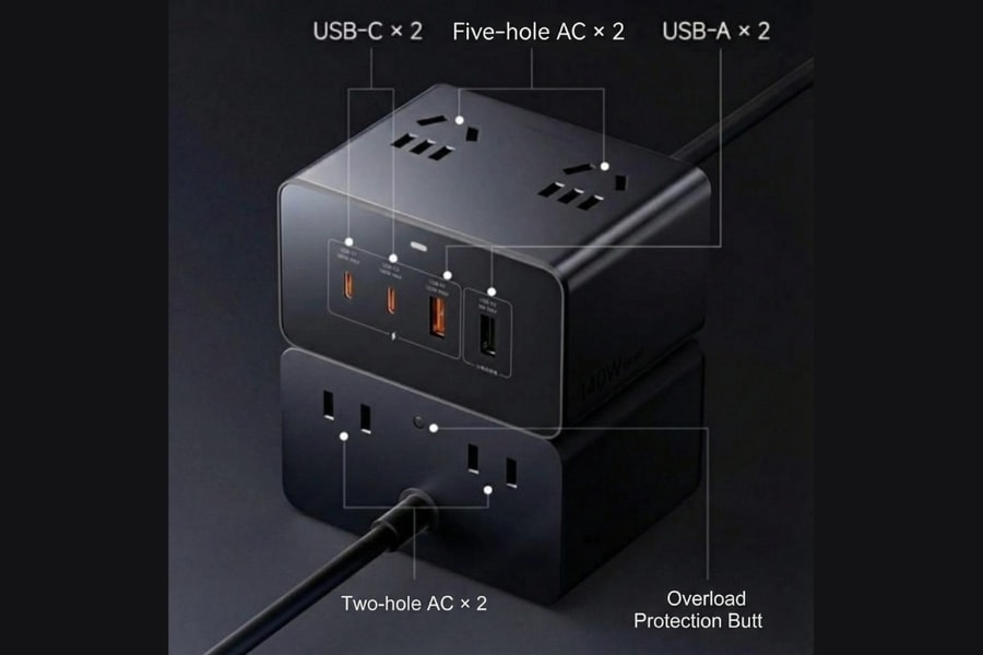 Cận cảnh trạm sạc Xiaomi Desktop Charging Station 140W: Giải pháp 8 trong 1 cho bàn làm việc