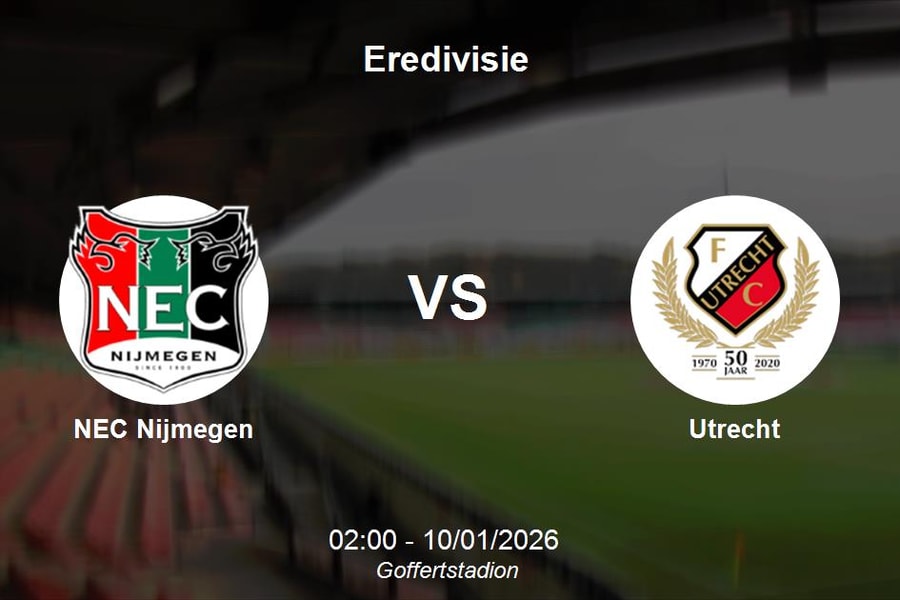 Nhận định NEC Nijmegen vs Utrecht - Vòng 18 giải vô địch quốc gia Hà Lan