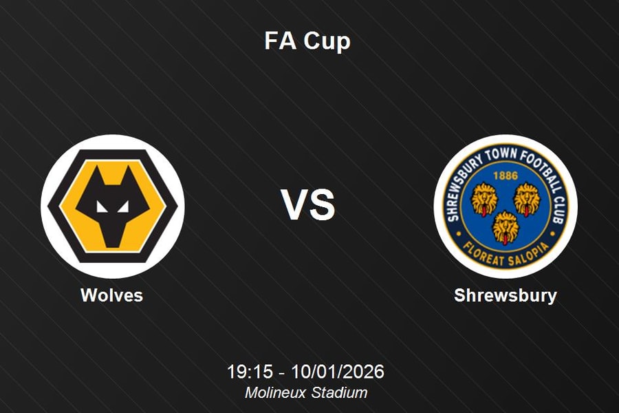 Nhận định Wolves vs Shrewsbury - FA Cup lúc 19h15 ngày 10/1/2026