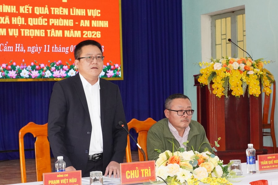 Xã Sơn Cẩm Hà tập trung thực hiện đạt các chỉ tiêu, nhiệm vụ năm 2025