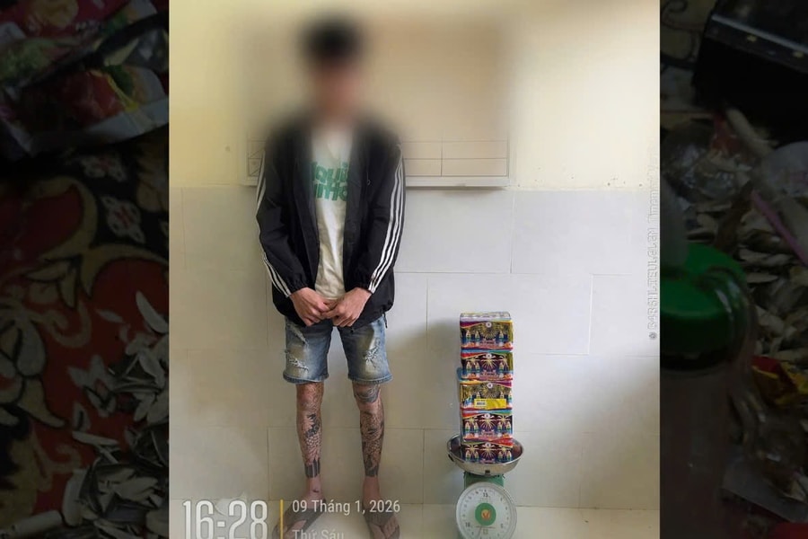 Phường An Thắng phát hiện 2 vụ tàng trữ pháo nổ, thu giữ hơn 46 kg pháo