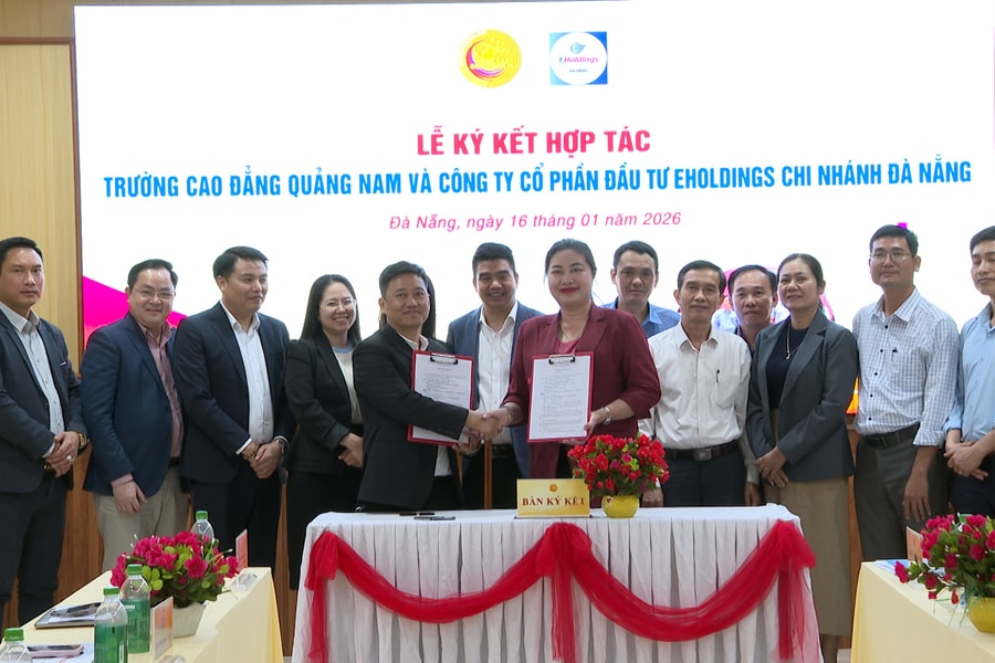 Trường Cao đẳng Quảng Nam ký kết hợp tác đưa sinh viên đi đào tạo, làm việc nước ngoài