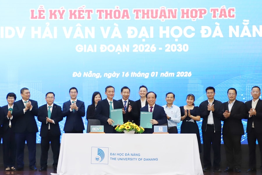 BIDV Hải Vân tài trợ Đại học Đà Nẵng 5 tỷ đồng giai đoạn 2026 - 2030