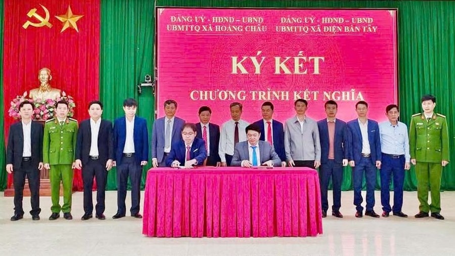 Xã Điện Bàn Tây và xã Hoằng Châu (Thanh Hóa) kết nghĩa