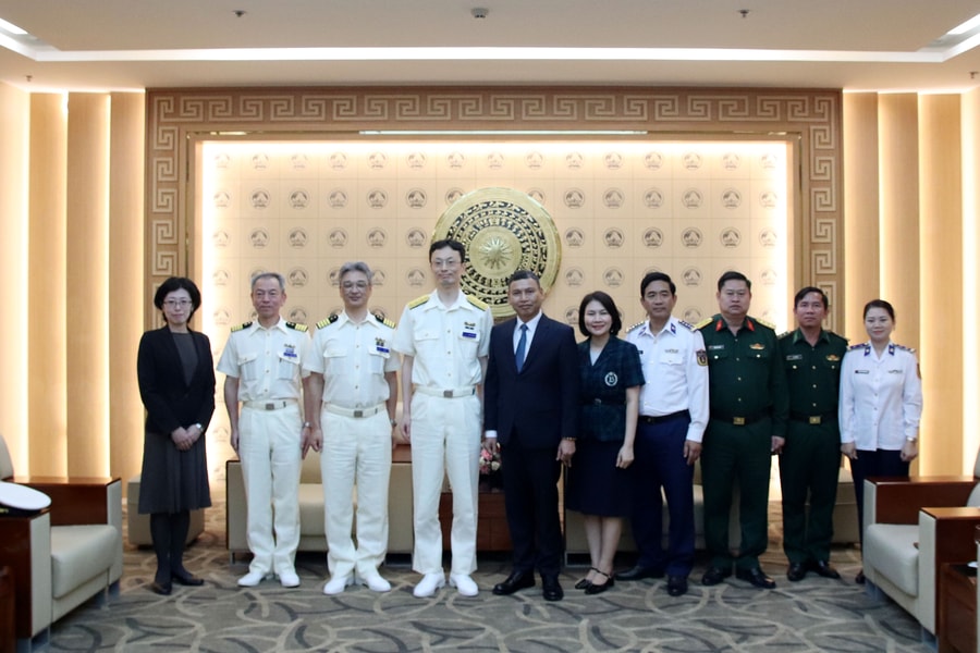 Lãnh đạo thành phố Đà Nẵng tiếp chỉ huy Lực lượng bảo vệ bờ biển Nhật Bản