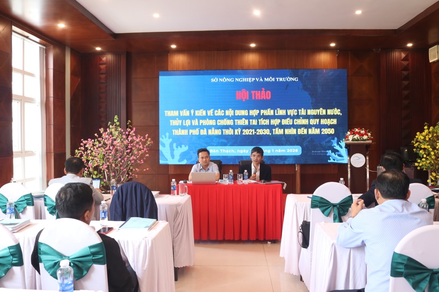 Đà Nẵng tổ chức hội thảo tham vấn về điều chỉnh quy hoạch hạ tầng phòng chống thiên tai và thủy lợi