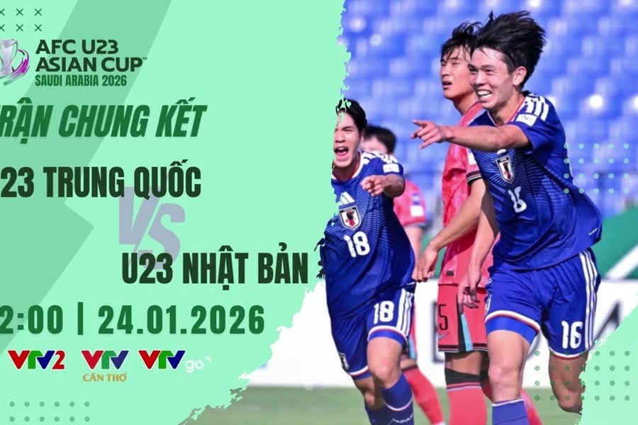 VTV2 VTVgo trực tiếp U23 Nhật Bản vs U23 Trung Quốc hôm nay 24/1/2026