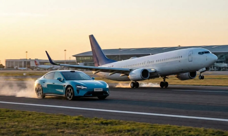 Xiaomi SU7 Max tăng tốc 0-100 km/h nhanh gấp 5 lần máy bay Boeing 737-800
