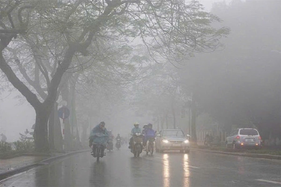 Dự báo thời tiết ngày 27/1: Bắc Bộ sương mù dày đặc, vùng núi rét đậm dưới 11 độ C