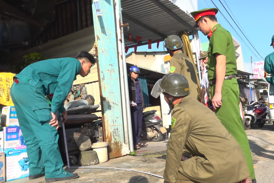 Thăng Điền kiểm tra, giải tỏa hành lang an toàn giao thông