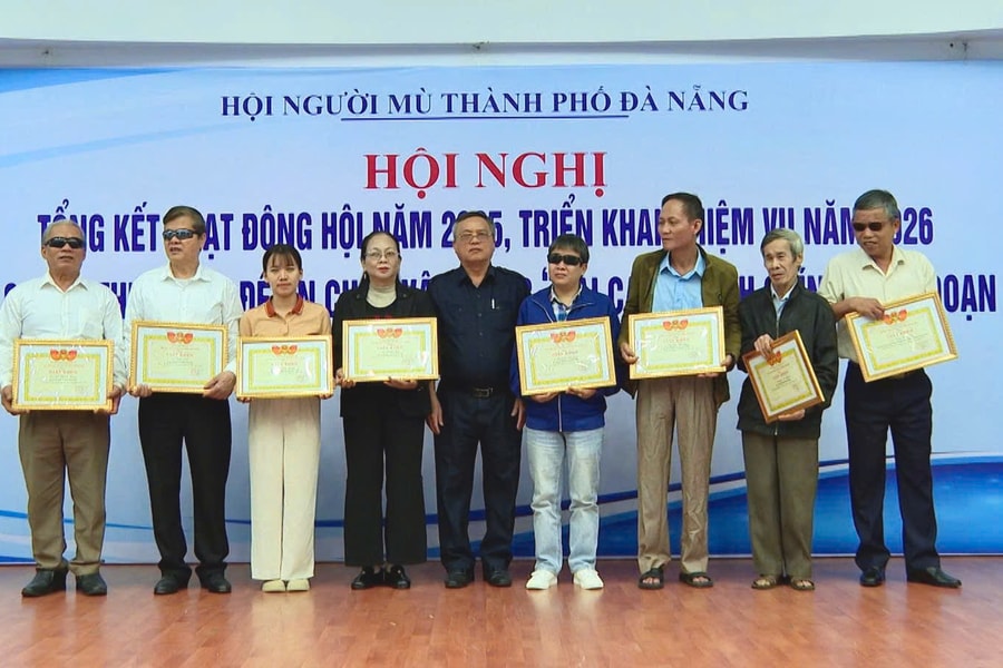 Hội người mù thành phố Đà Nẵng góp phần thực hiện tốt mục tiêu an sinh xã hội
