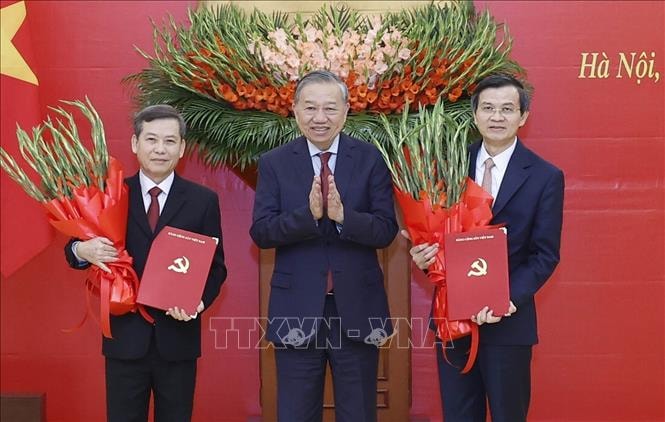 Bổ nhiệm Trưởng Ban Nội chính Trung ương và Giám đốc Học viện Chính trị quốc gia Hồ Chí Minh