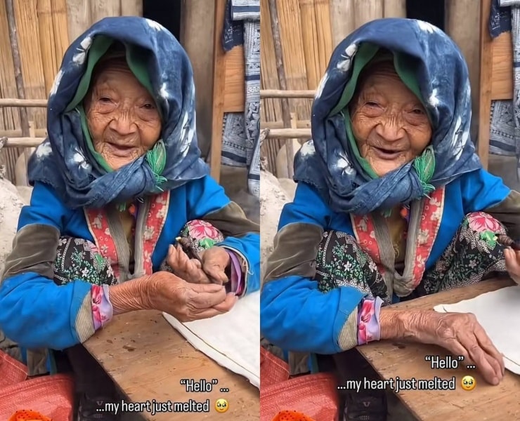 Hà Giang: Bà cụ gây sốt mạng xã hội quốc tế chỉ bằng lời chào Hello ấm áp