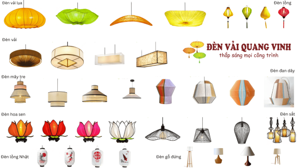 Đèn lồng vải Quang Vinh - Xưởng sản xuất đèn vải đẹp