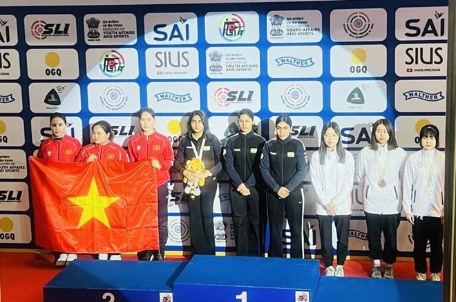 Việt Nam giành huy chương bạc giải bắn súng châu Á 2026