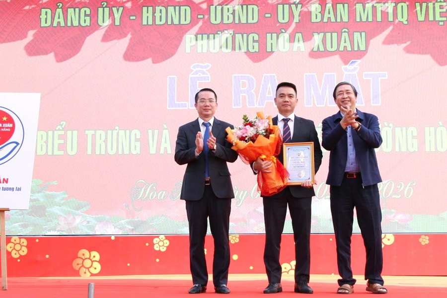 Phường Hòa Xuân công bố biểu trưng chính thức