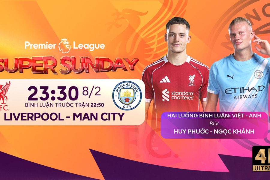 Link xem trực tiếp Liverpool vs Man City 23h30 hôm nay 8/2/2026