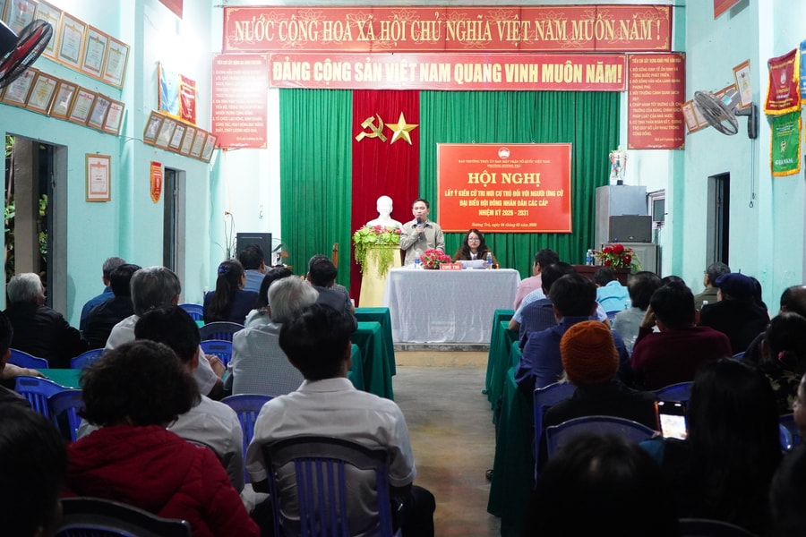 Gửi niềm tin vào người ứng cử