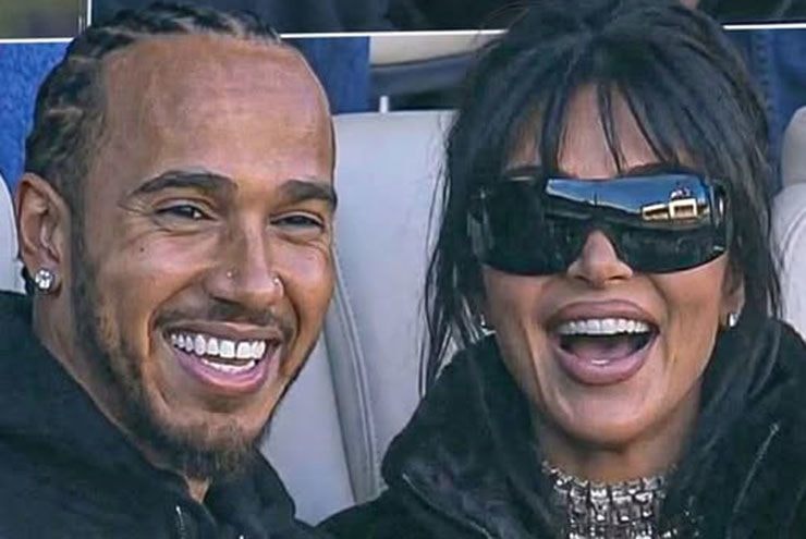 Lewis Hamilton công khai xuất hiện cùng Kim Kardashian tại Super Bowl