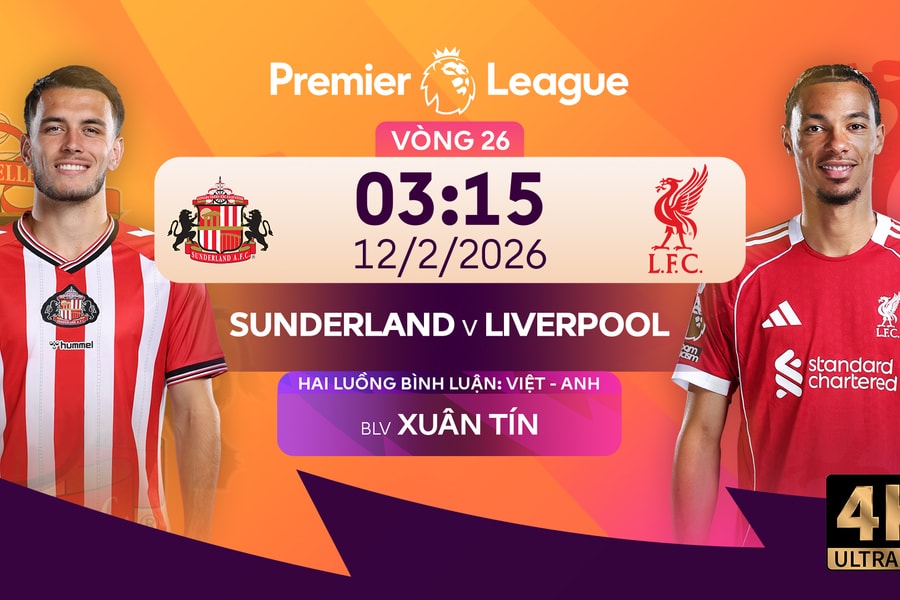 Sunderland vs Liverpool 3h15 hôm nay 12/2/2026: Link xem trực tiếp và nhận định