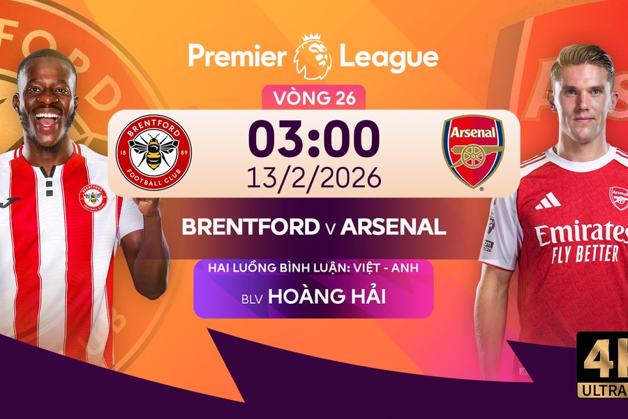 Link xem trực tiếp Brentford vs Arsenal 3h hôm nay 13/2/2026