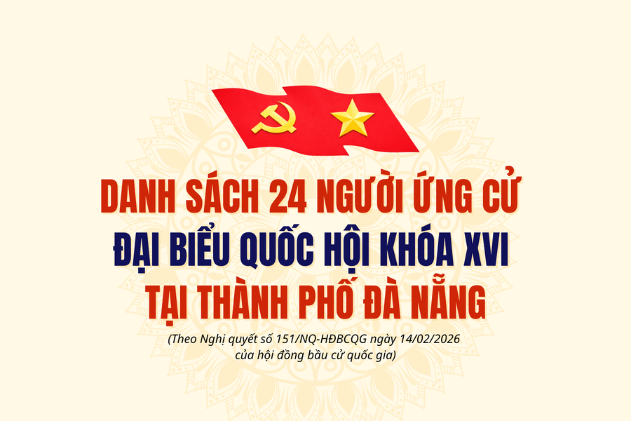 [Infographic] - Danh sách 24 người ứng cử đại biểu Quốc hội khóa XVI tại thành phố Đà Nẵng