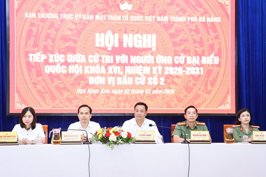 Ứng cử viên đại biểu Quốc hội khóa XVI, Đơn vị bầu cử số 2 tiếp xúc cử tri, vận động bầu cử tại các phường Ngũ Hành Sơn, An Hải, Sơn Trà, Hoà Xuân và Cẩm Lệ