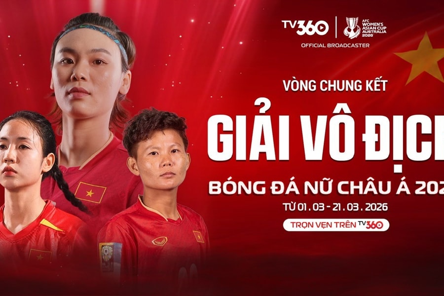 Xem trọn vẹn AFC Women’s Asian Cup 2026 trên TV360