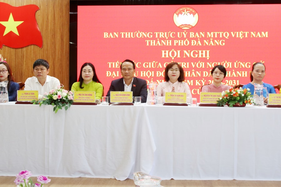 Ứng cử viên đại biểu HĐND thành phố, Đơn vị bầu cử số 3 tiếp xúc cử tri, vận động bầu cử tại phường Sơn Trà