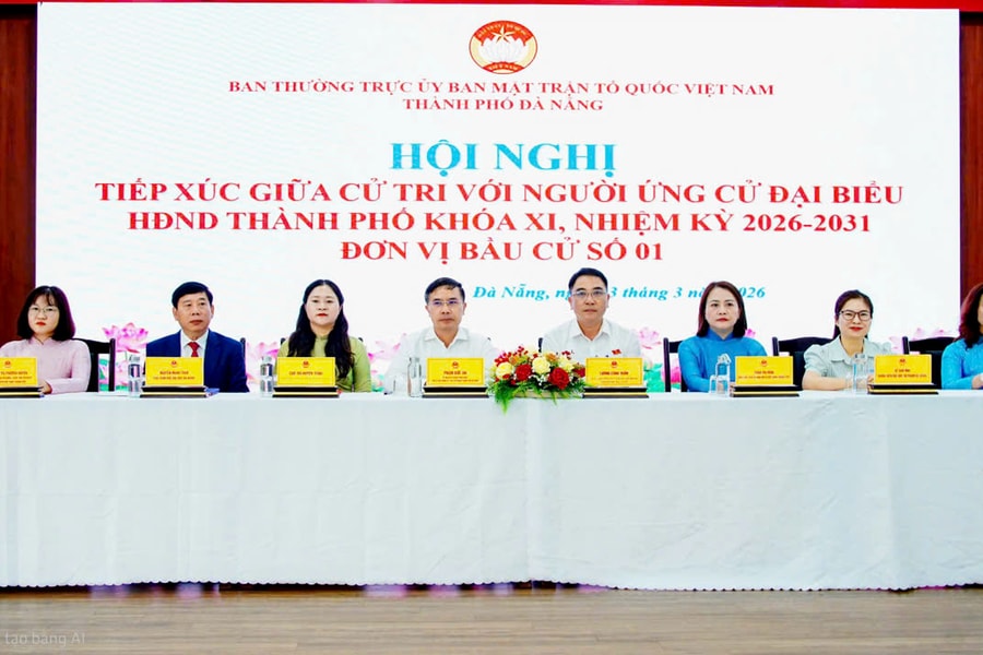 Ứng cử viên đại biểu HĐND thành phố, Đơn vị bầu cử số 1 tiếp xúc cử tri tại phường Hải Châu