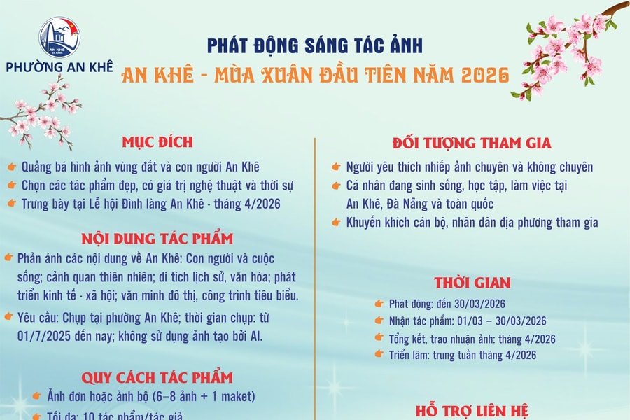 Phát động cuộc thi ảnh “An Khê - mùa xuân đầu tiên năm 2026”