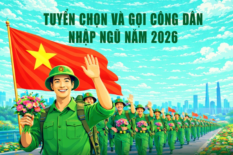 Năm 2026, tuyển quân 1 đợt duy nhất, từ ngày 4 đến hết ngày 6/3