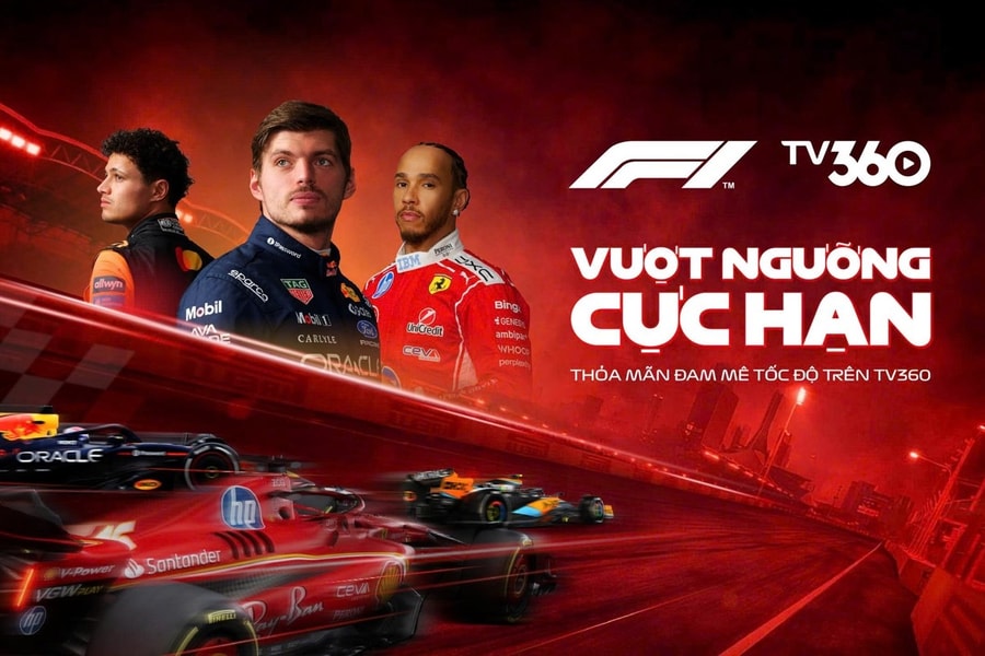 TV360 độc quyền phát sóng Giải đua xe Công thức 1 tại Việt Nam từ năm 2026
