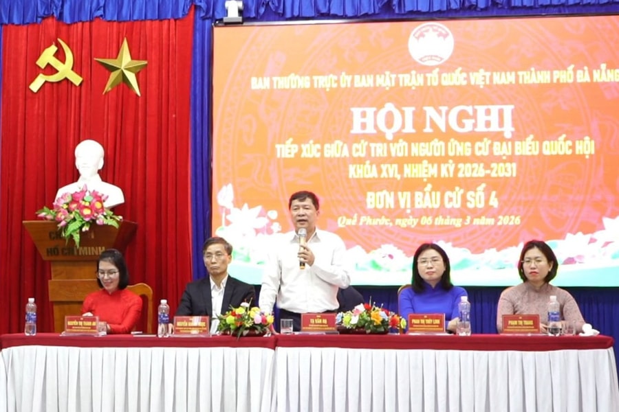 Ứng cử viên đại biểu Quốc hội khóa XVI, Đơn vị bầu cử số 4 tiếp xúc cử tri, vận động bầu cử tại các xã Quế Phước, Nông Sơn