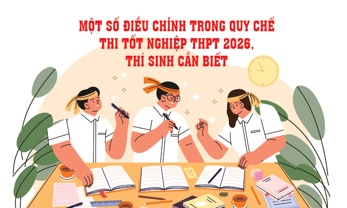 Một số điều chỉnh trong quy chế thi tốt nghiệp THPT 2026, thí sinh cần biết