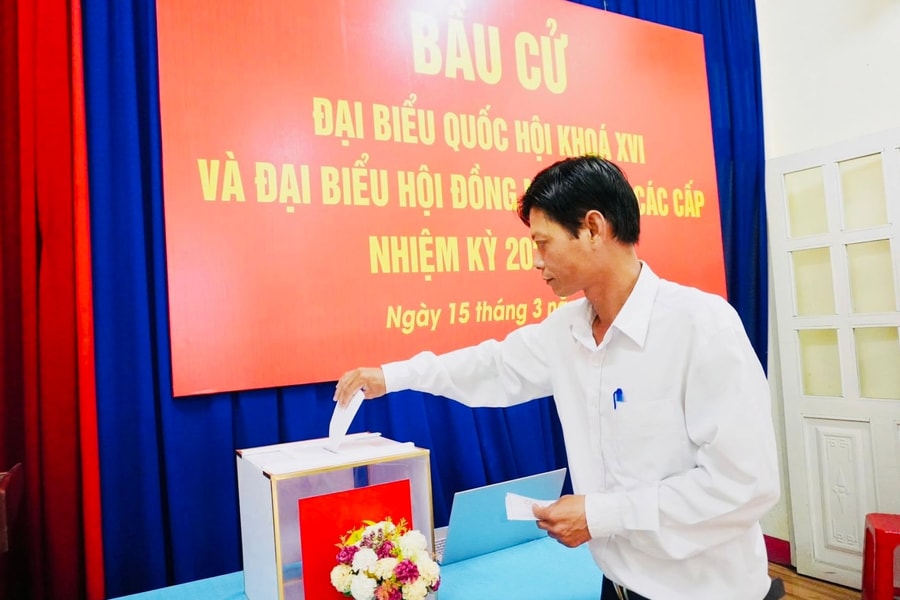 Phường Hải Châu vận hành thử nghiệm quy trình bỏ phiếu bầu cử