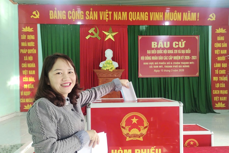 Cử tri Đà Nẵng nô nức đi bầu cử