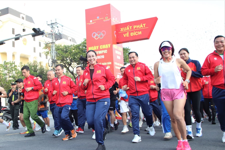 Đà Nẵng: Gần 40.000 người đồng hành “Ngày chạy Olympic năm 2026 - Vì sức khỏe toàn dân - Vì an ninh Tổ quốc”