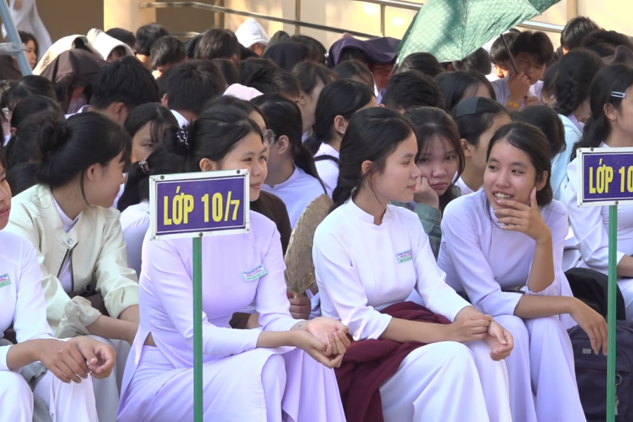 Thăng Điền hướng nghiệp, tuyển sinh quân sự cho 1.200 học sinh phổ thông