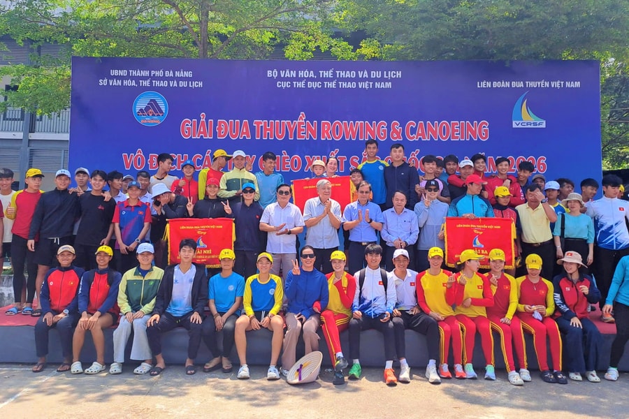Đà Nẵng giành 17 huy chương tại giải đua thuyền Rowing và Canoeing quốc gia