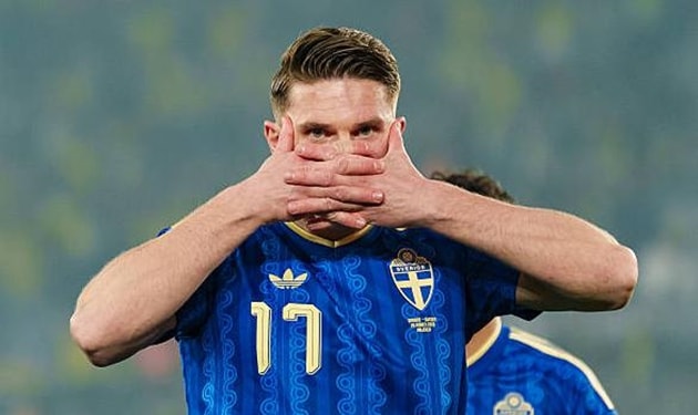 Thụy Điển hạ gục Ukraine 3-1: Viktor Gyokeres lập hattrick rực sáng tại Play-off World Cup