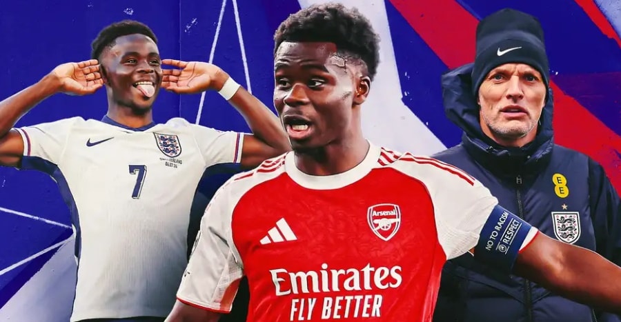 Bukayo Saka sa sút phong độ: Nỗi lo về kịch bản Michael Owen tại Arsenal và tuyển Anh