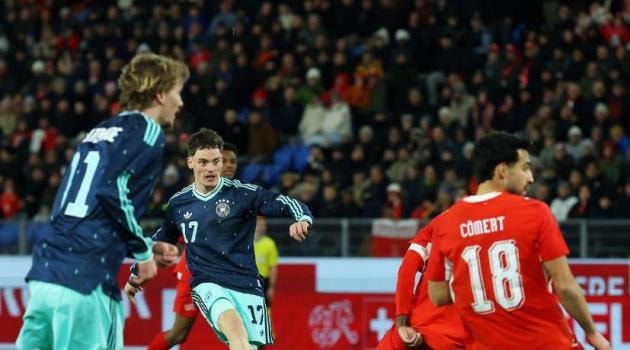 Florian Wirtz rực sáng, Đức thắng kịch tính Thụy Sĩ 4-3 tại St. Jakob-Park