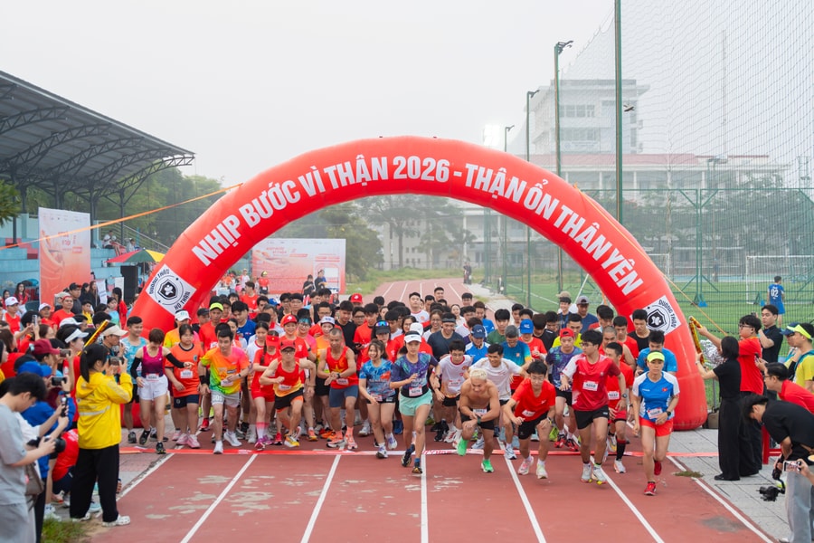 Hơn 200 vận động viên chạy “Nhịp bước vì thận 2026”