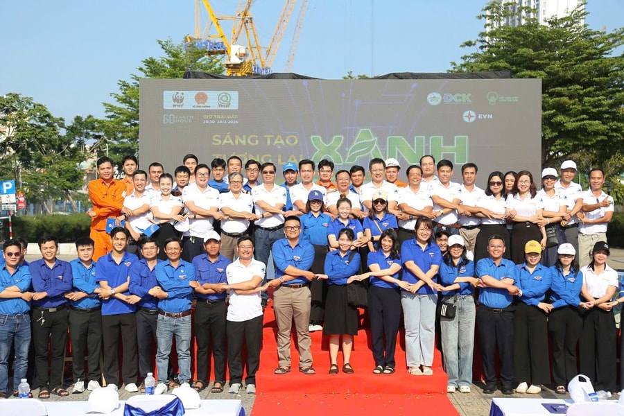 PC Đà Nẵng hưởng ứng Giờ trái đất 2026: Sáng tạo xanh - Tương lai xanh
