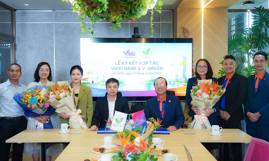 V-Green và Vikki Bank hợp tác: Phủ sóng trạm sạc xe điện tại các điểm giao dịch ngân hàng
