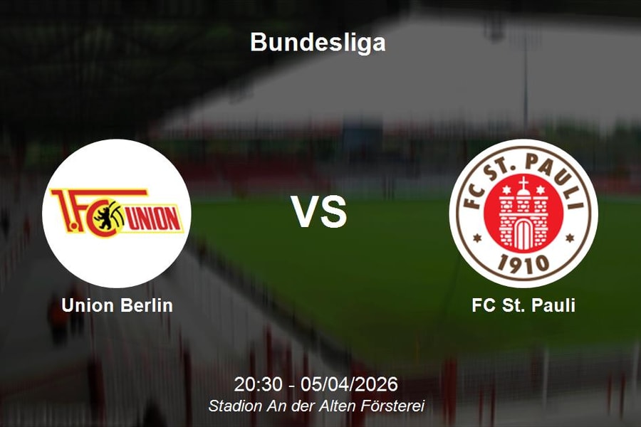 Nhận định Union Berlin vs FC St. Pauli - Bundesliga: Điểm tựa sân nhà