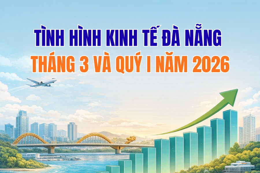GRDP Đà Nẵng quý I/2026 tăng 8,45%, xếp thứ 3/6 thành phố trực thuộc Trung ương
