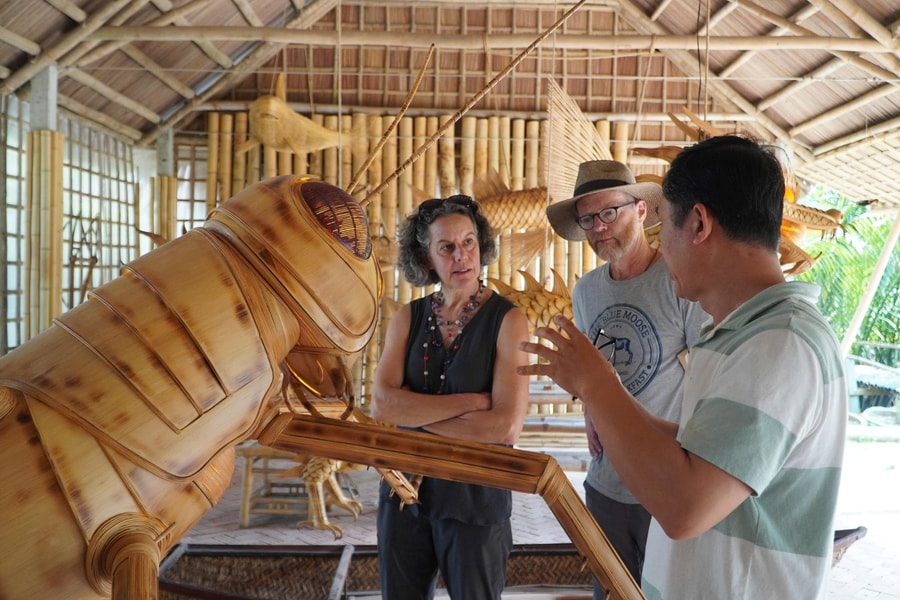 Taboo Bamboo Workshop in Hoi An breathes new life into bamboo with giant animal sculptures