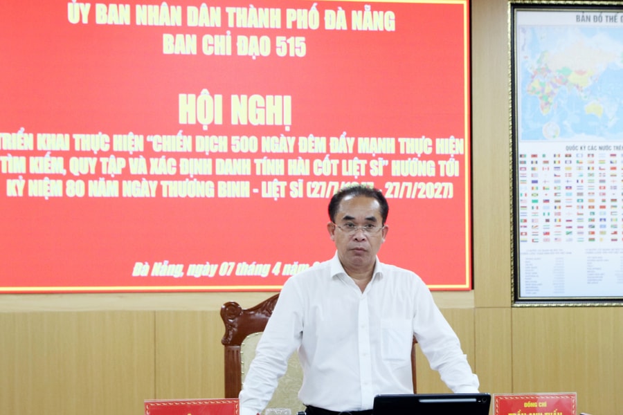 Đà Nẵng triển khai "Chiến dịch 500 ngày đêm đẩy mạnh thực hiện tìm kiếm, quy tập và xác định danh tính hài cốt liệt sĩ"